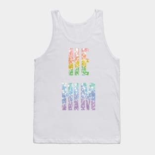 Rainbow he/him pronoun pride Tank Top